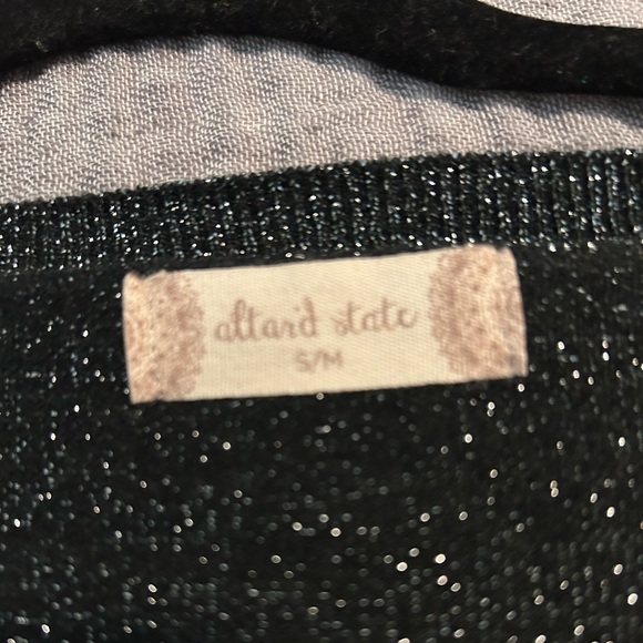 NWT‎ ALTAR’D State Long Black Sparkly Tunic Size Small-Medium - Picture 4 of 9